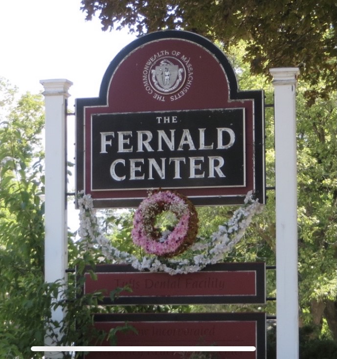 Sign at drive - The Commonwealth of Massachusetts - The Fernald Center