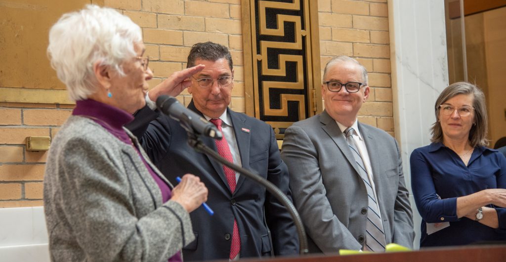 Senator Patricia Jehlen, Mike Festa, Rep Thomas Stanley, Betsy Crimmons