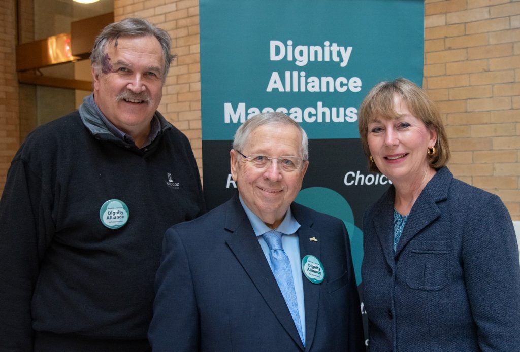 Paul Lanzikos, Richard Moore and Barbara L'Italien