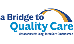 Ombudsman Logo - a Bridge to Quality Care.  massachusetts long-term care ombudsman